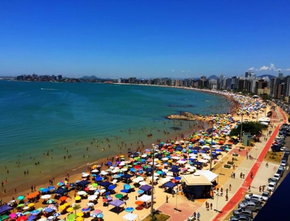 瓜拉派瑞Apt Encantador Praia Do Morro 20 Metros Da Praia.公寓 外观 照片